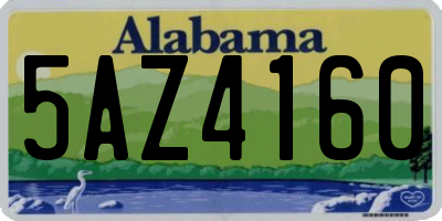 AL license plate 5AZ4160