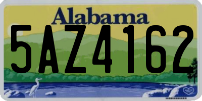AL license plate 5AZ4162