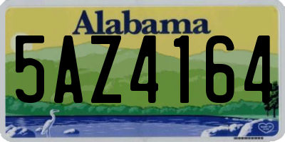 AL license plate 5AZ4164