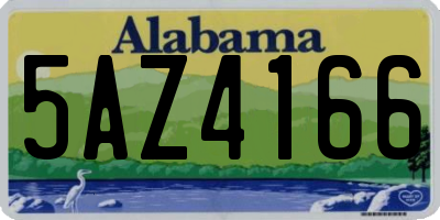 AL license plate 5AZ4166