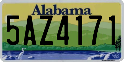 AL license plate 5AZ4171