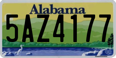 AL license plate 5AZ4177