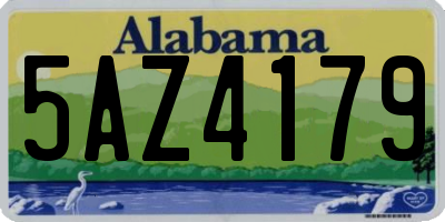 AL license plate 5AZ4179
