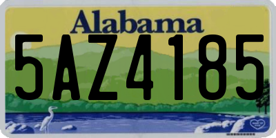 AL license plate 5AZ4185