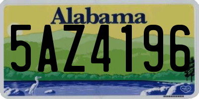 AL license plate 5AZ4196