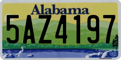 AL license plate 5AZ4197