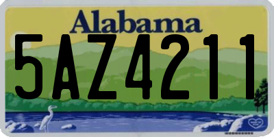 AL license plate 5AZ4211