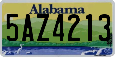 AL license plate 5AZ4213