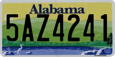 AL license plate 5AZ4241