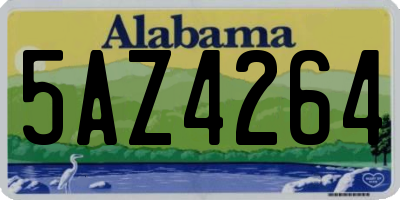AL license plate 5AZ4264