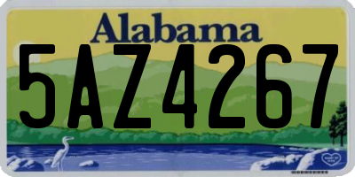 AL license plate 5AZ4267