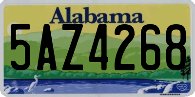 AL license plate 5AZ4268