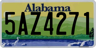 AL license plate 5AZ4271
