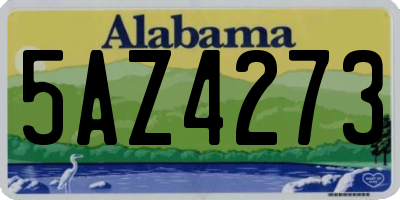 AL license plate 5AZ4273