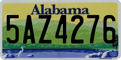 AL license plate 5AZ4276