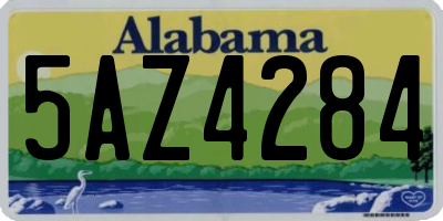 AL license plate 5AZ4284