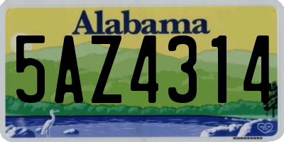 AL license plate 5AZ4314