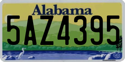 AL license plate 5AZ4395