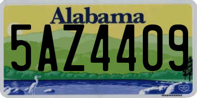 AL license plate 5AZ4409