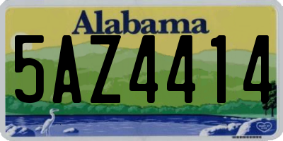 AL license plate 5AZ4414