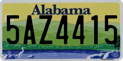 AL license plate 5AZ4415