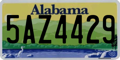 AL license plate 5AZ4429