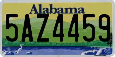 AL license plate 5AZ4459