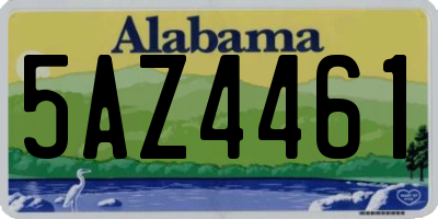 AL license plate 5AZ4461