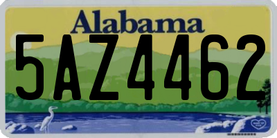 AL license plate 5AZ4462