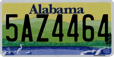AL license plate 5AZ4464