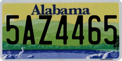 AL license plate 5AZ4465