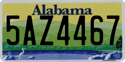 AL license plate 5AZ4467