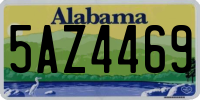 AL license plate 5AZ4469