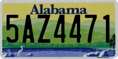 AL license plate 5AZ4471