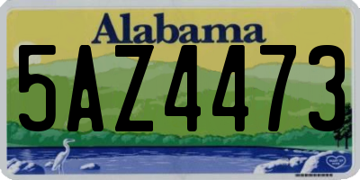 AL license plate 5AZ4473