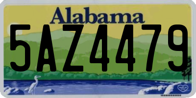 AL license plate 5AZ4479