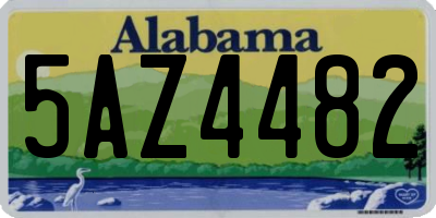 AL license plate 5AZ4482