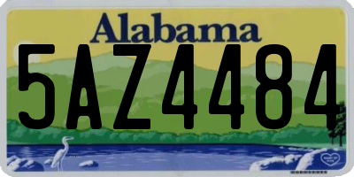 AL license plate 5AZ4484