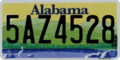 AL license plate 5AZ4528
