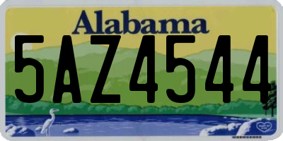 AL license plate 5AZ4544