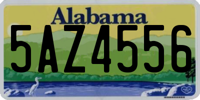 AL license plate 5AZ4556