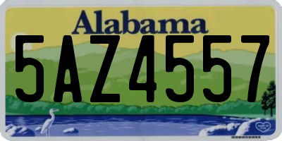 AL license plate 5AZ4557