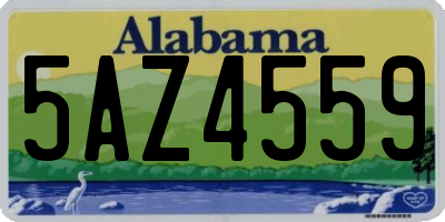 AL license plate 5AZ4559