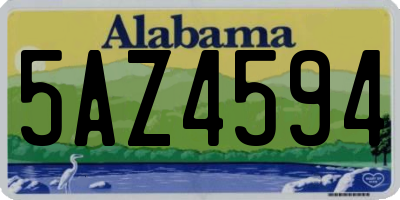 AL license plate 5AZ4594