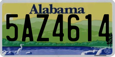 AL license plate 5AZ4614