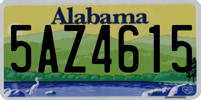 AL license plate 5AZ4615