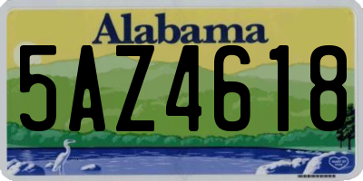 AL license plate 5AZ4618