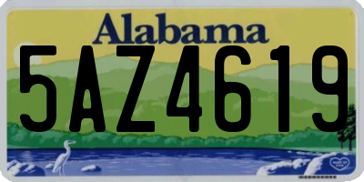 AL license plate 5AZ4619