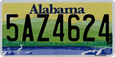 AL license plate 5AZ4624