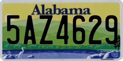 AL license plate 5AZ4629
